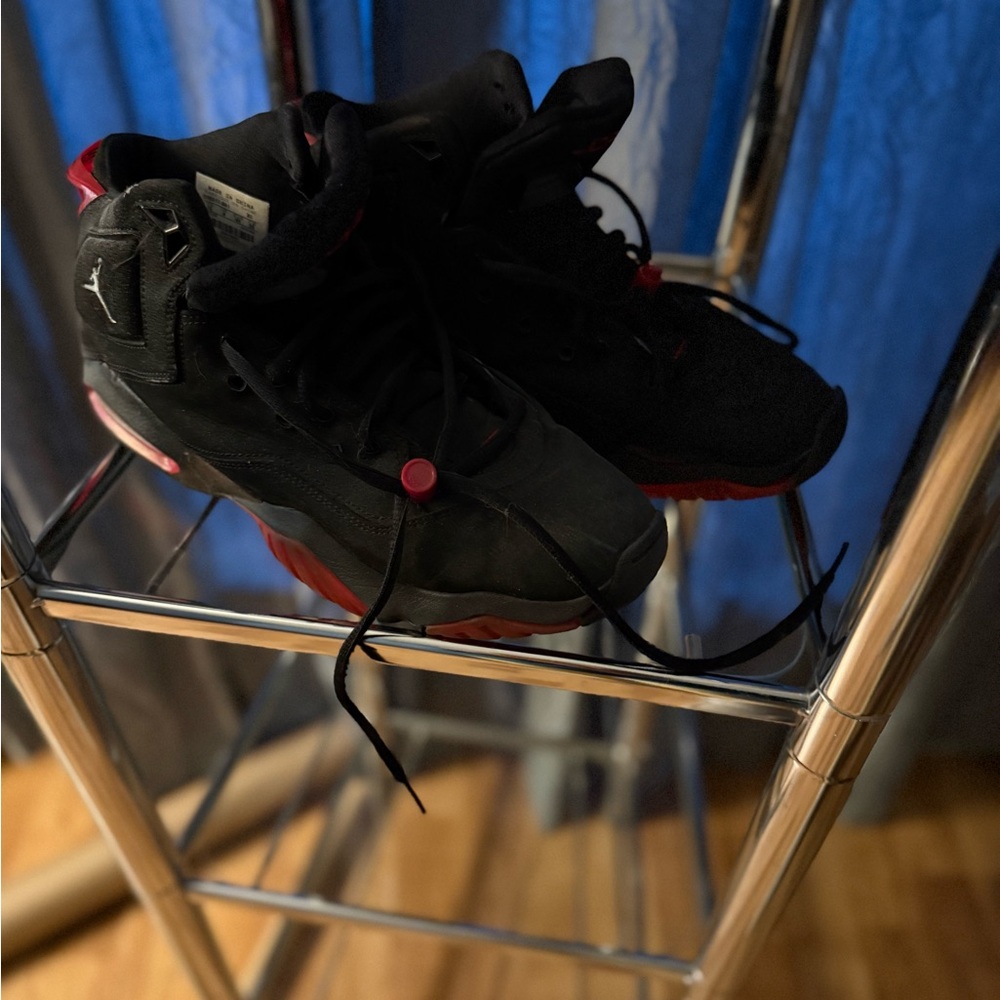 Jordans Black and Red Sneakers - Picture 4 of 6